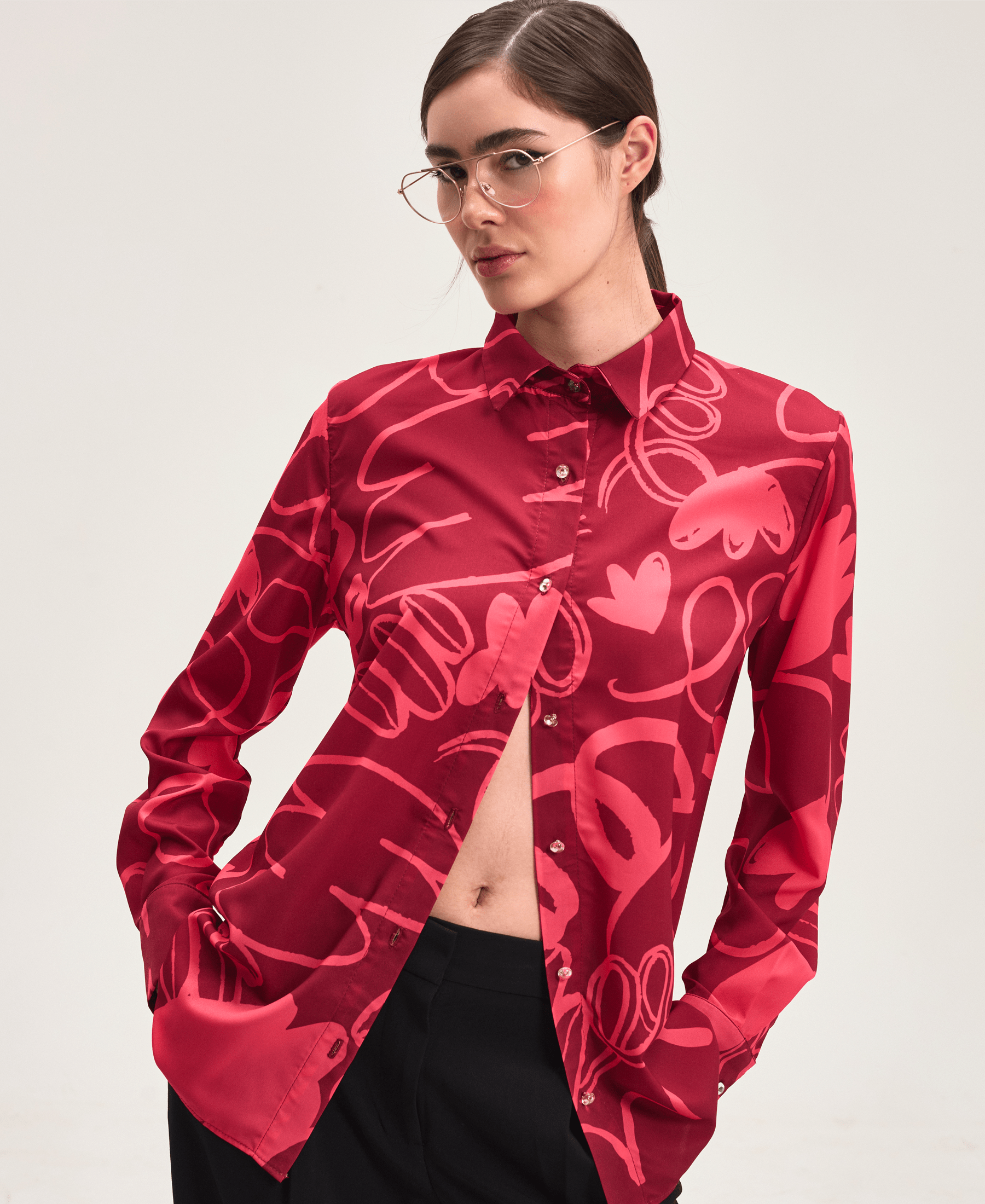 Blusa Floresta roja
