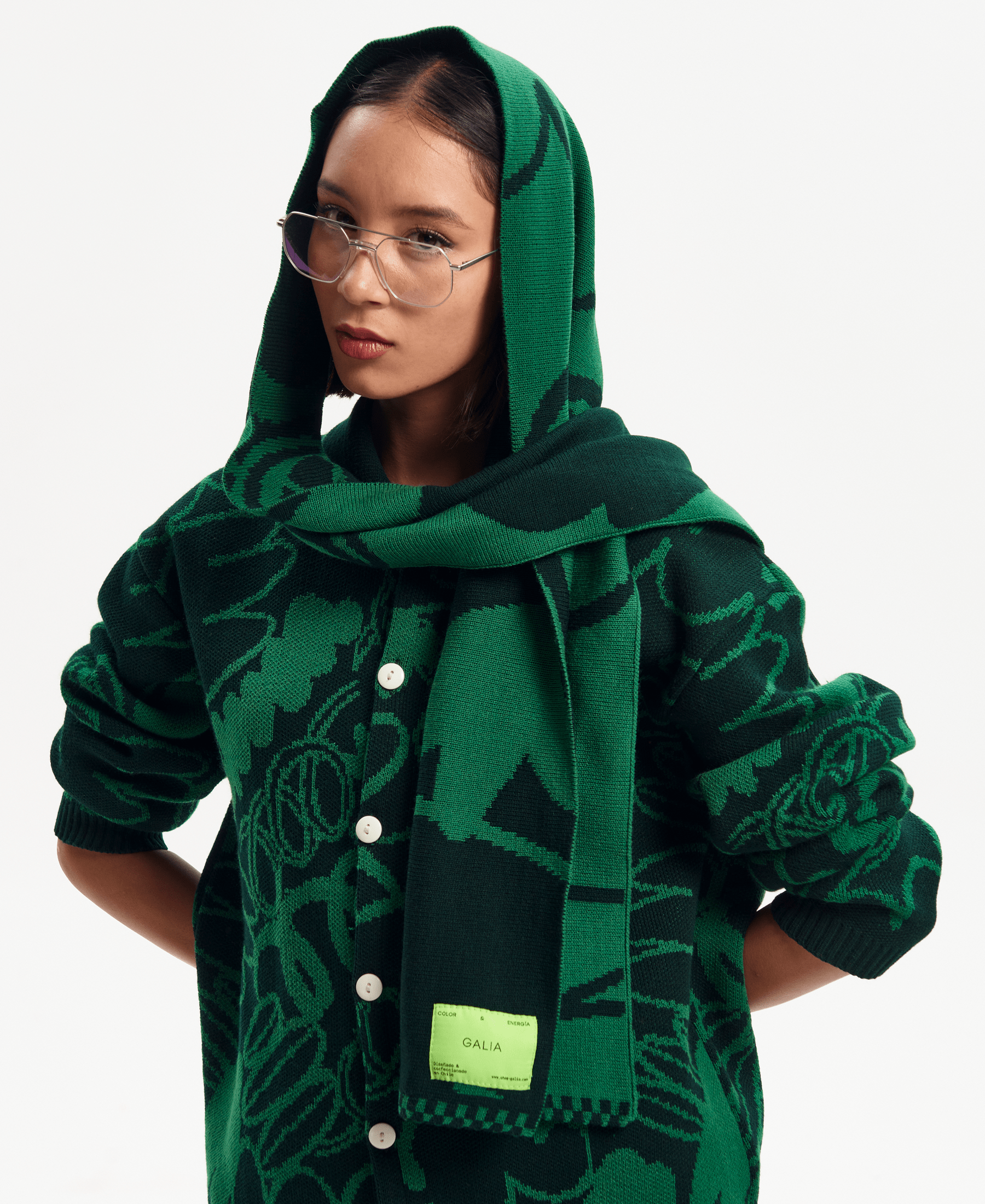 Bufanda Floresta verde