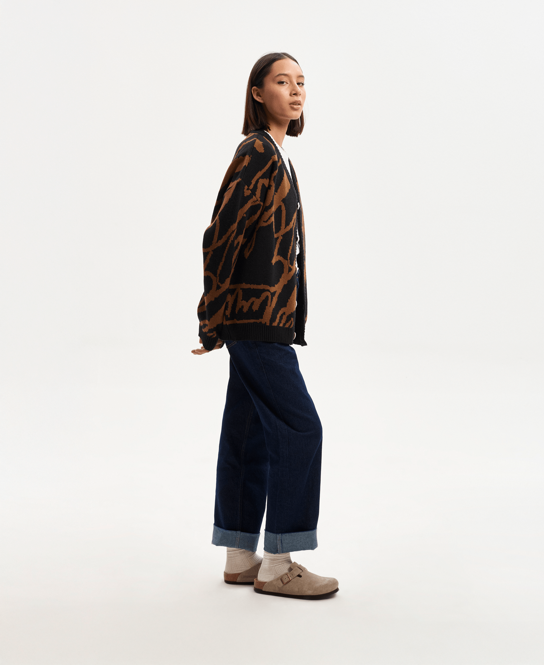 Cárdigan Nébula café