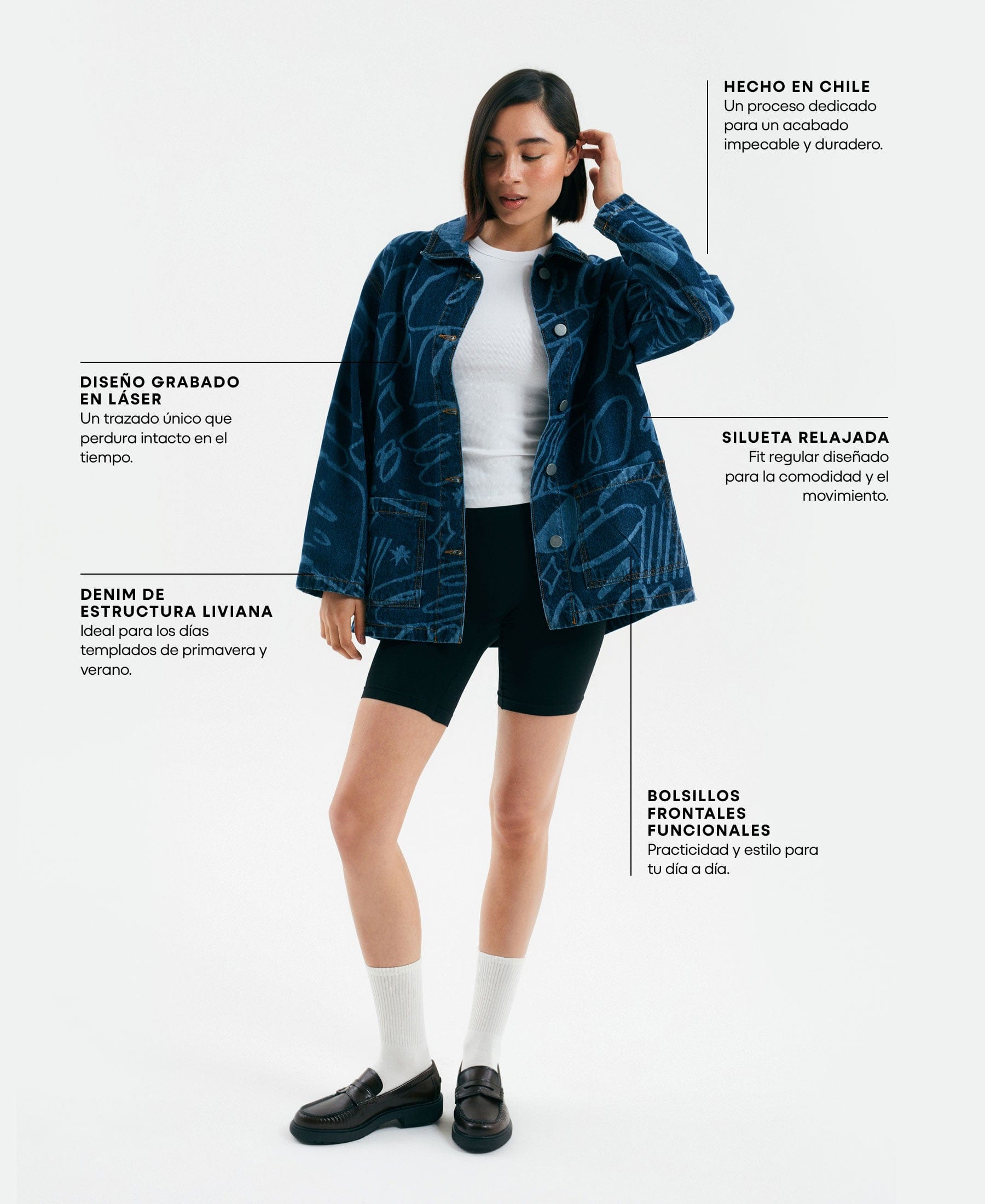 Chaqueta Denim Éter