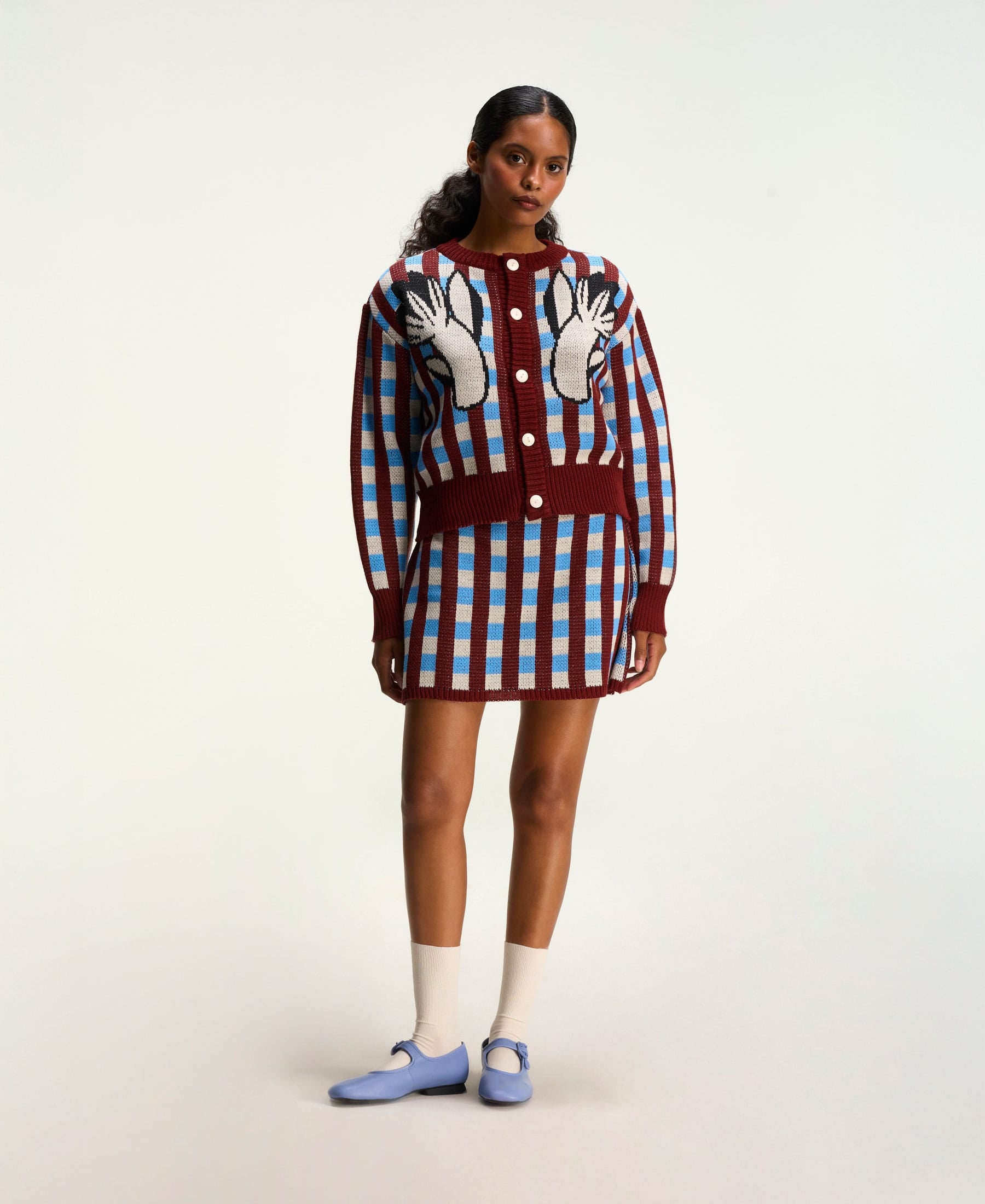 Cárdigan Crop Vichy