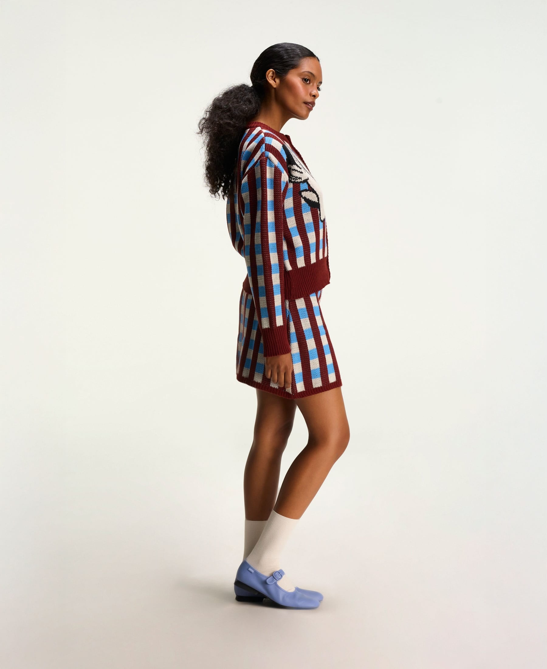 Cárdigan Crop Vichy