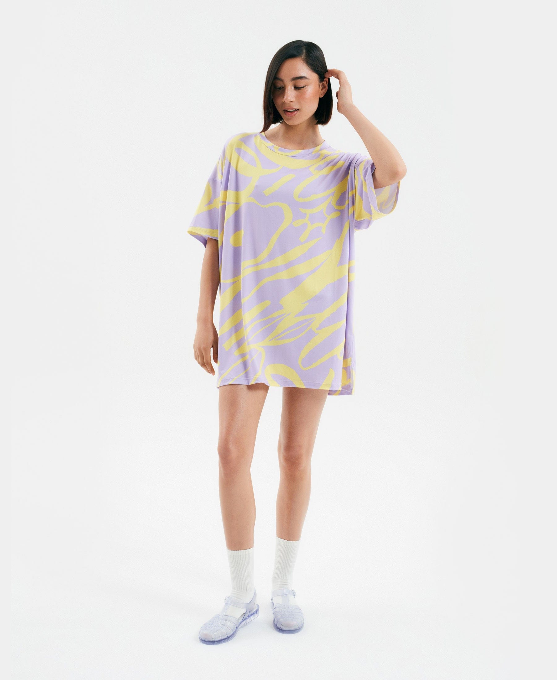 Maxi polera Brisa lila