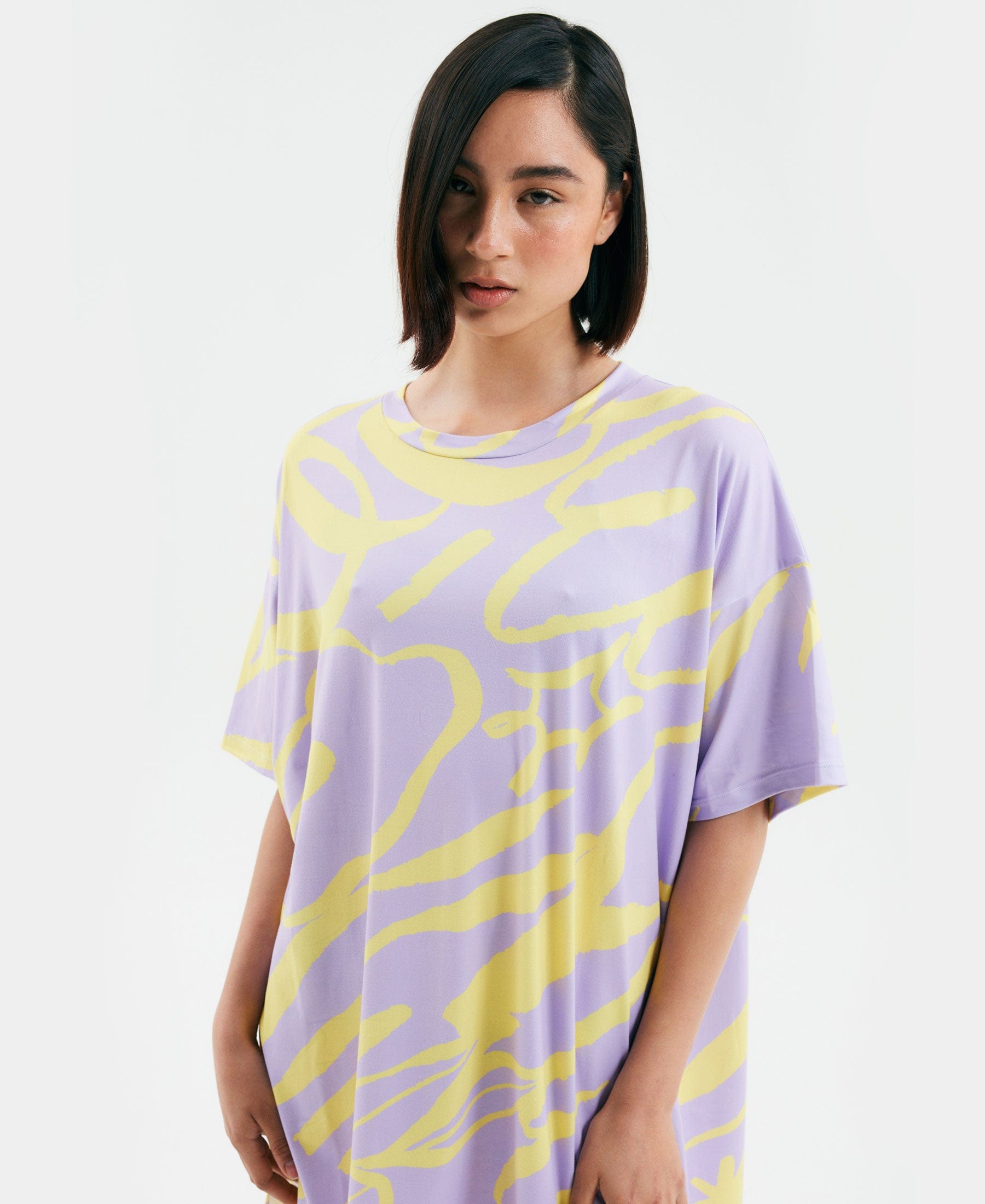 Maxi polera Brisa lila