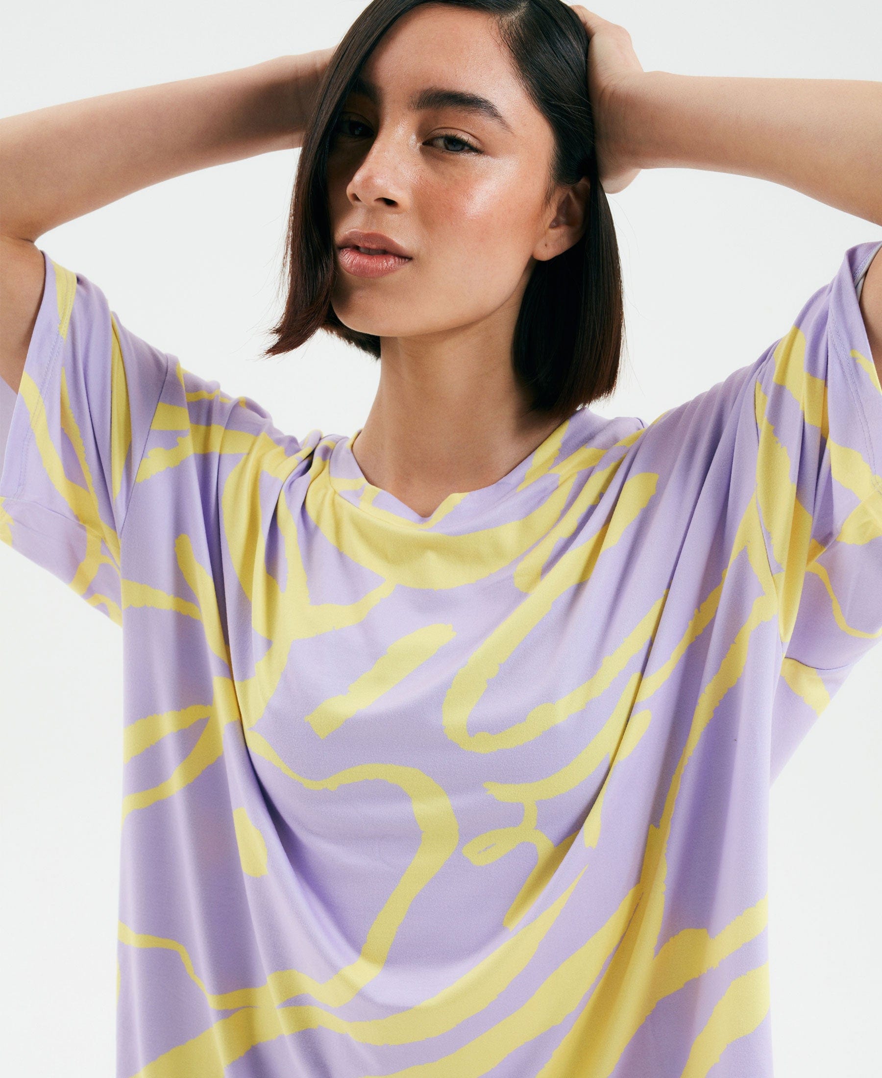 Maxi polera Brisa lila
