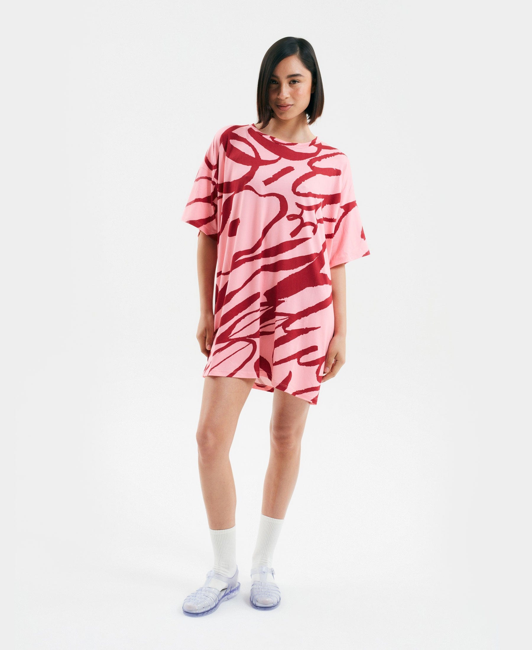 Maxi polera Brisa rosada