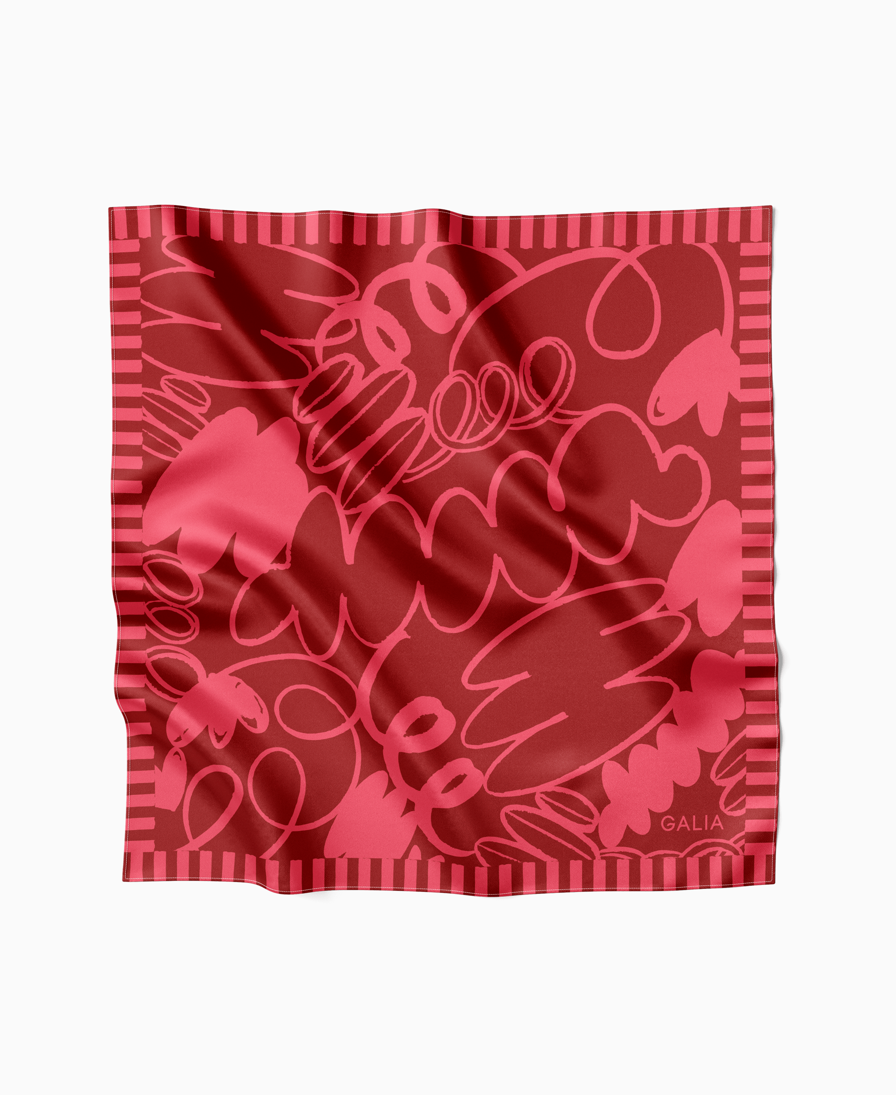 Pañuelo Floresta rojo