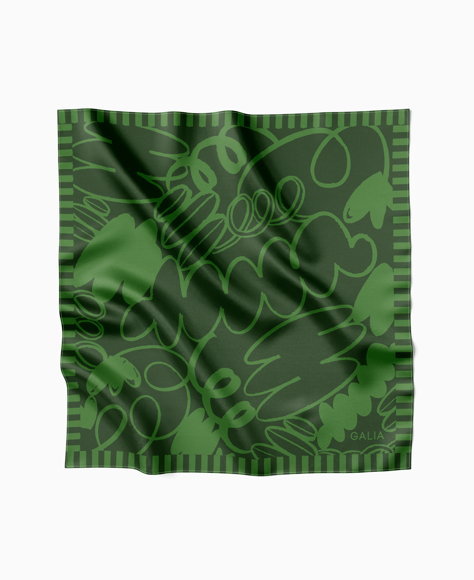 Pañuelo Floresta verde