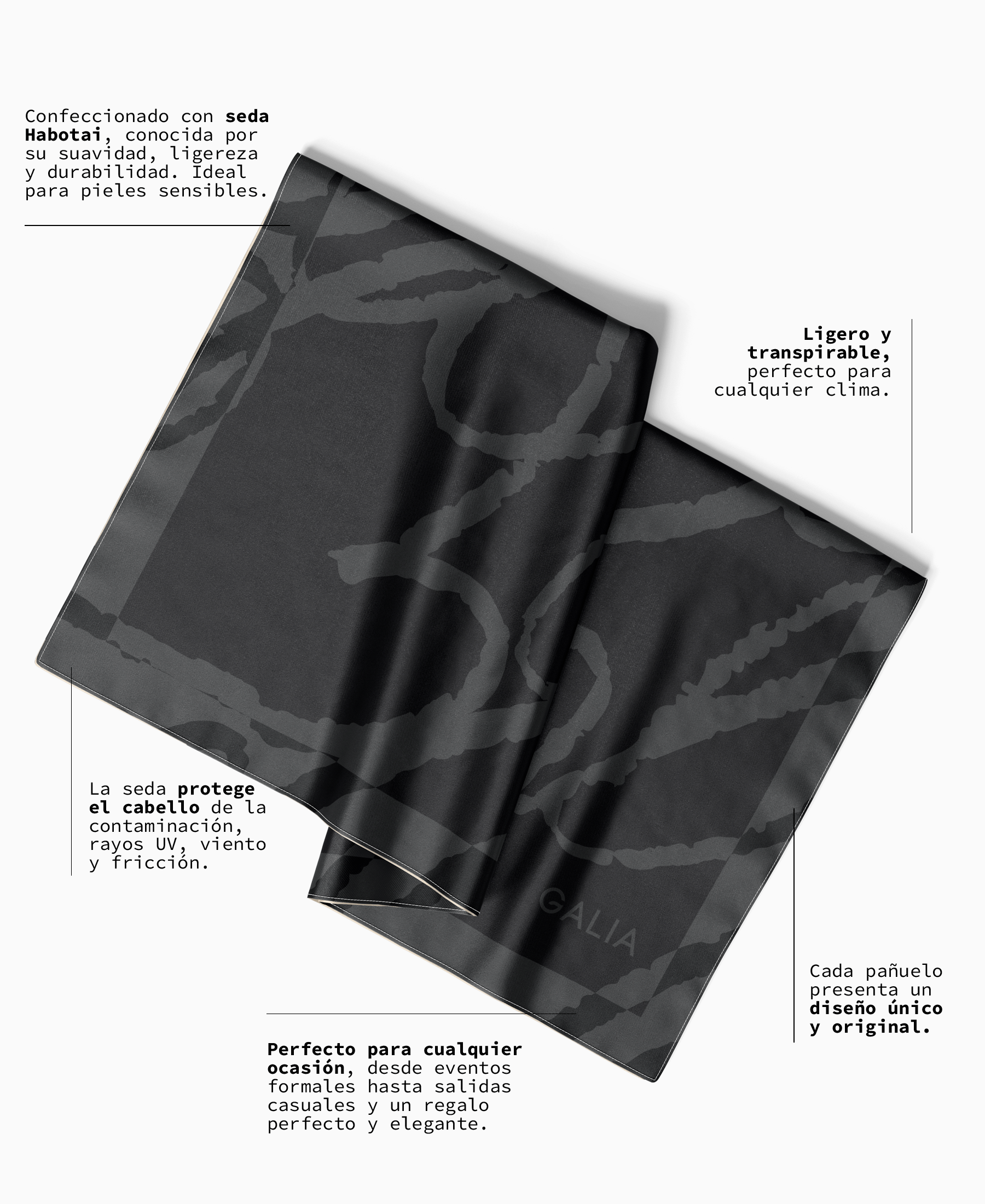 Pañuelo Nebula gris