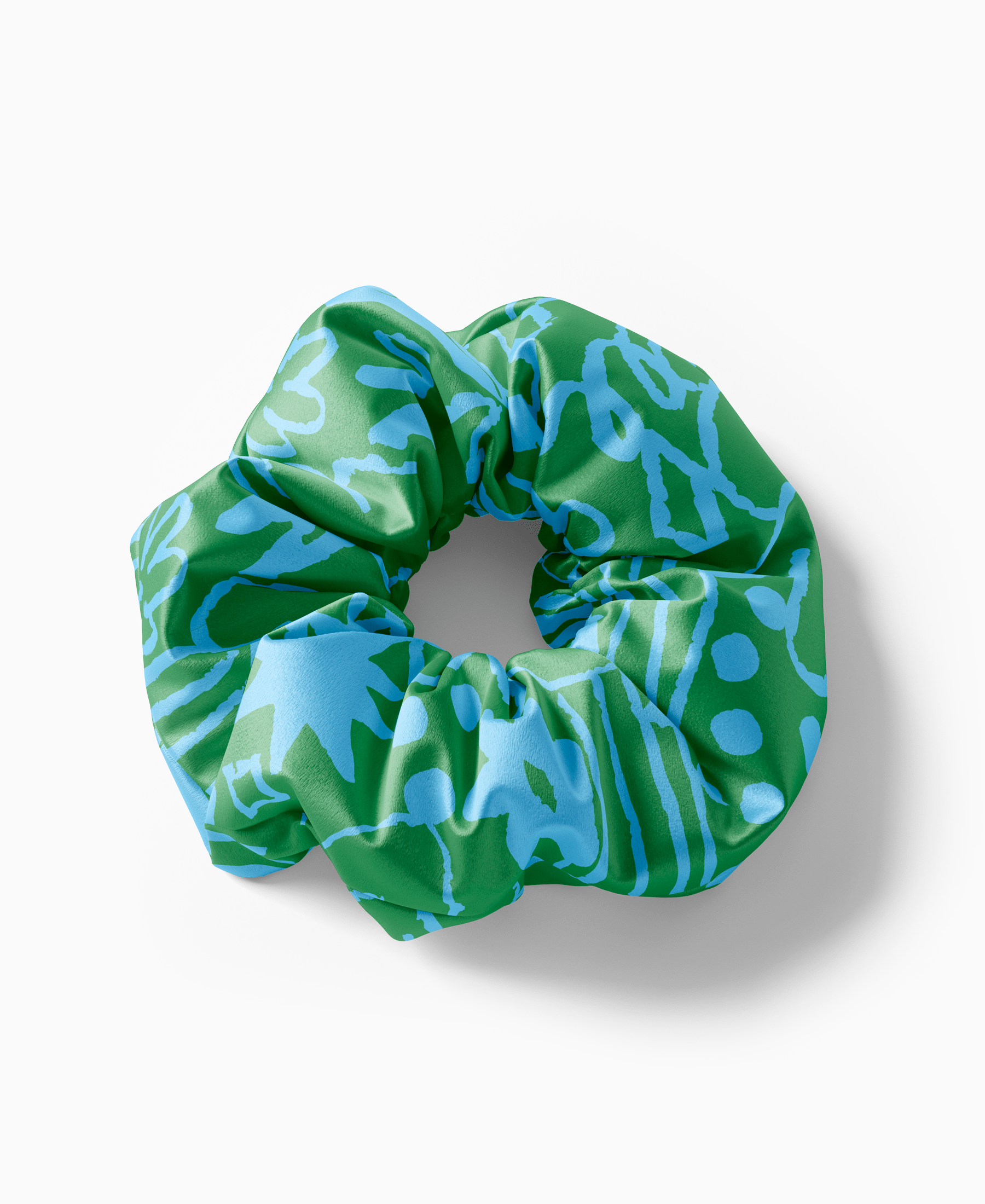 Scrunchie Blossom verde