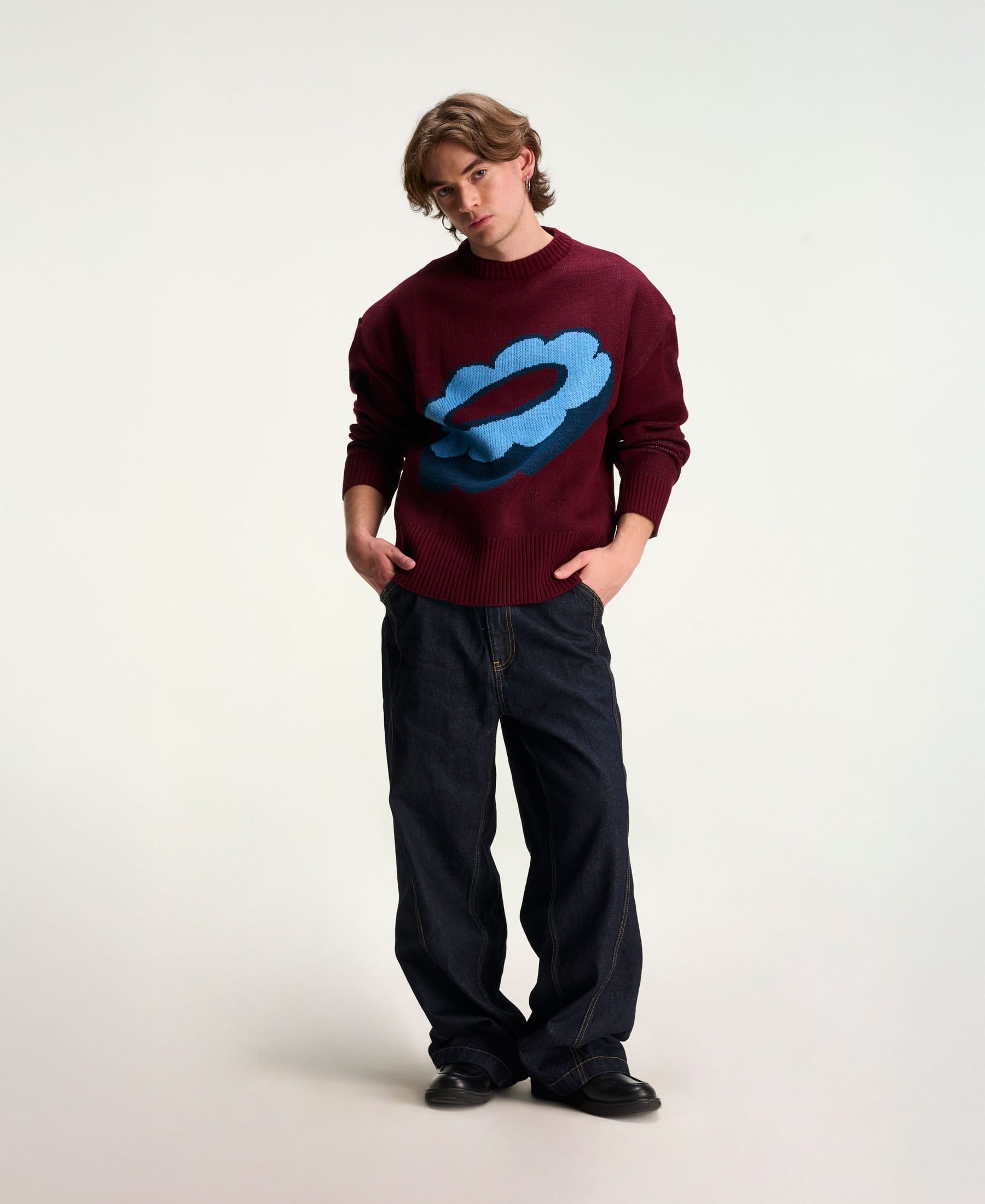 Sweater Bold Burdeo