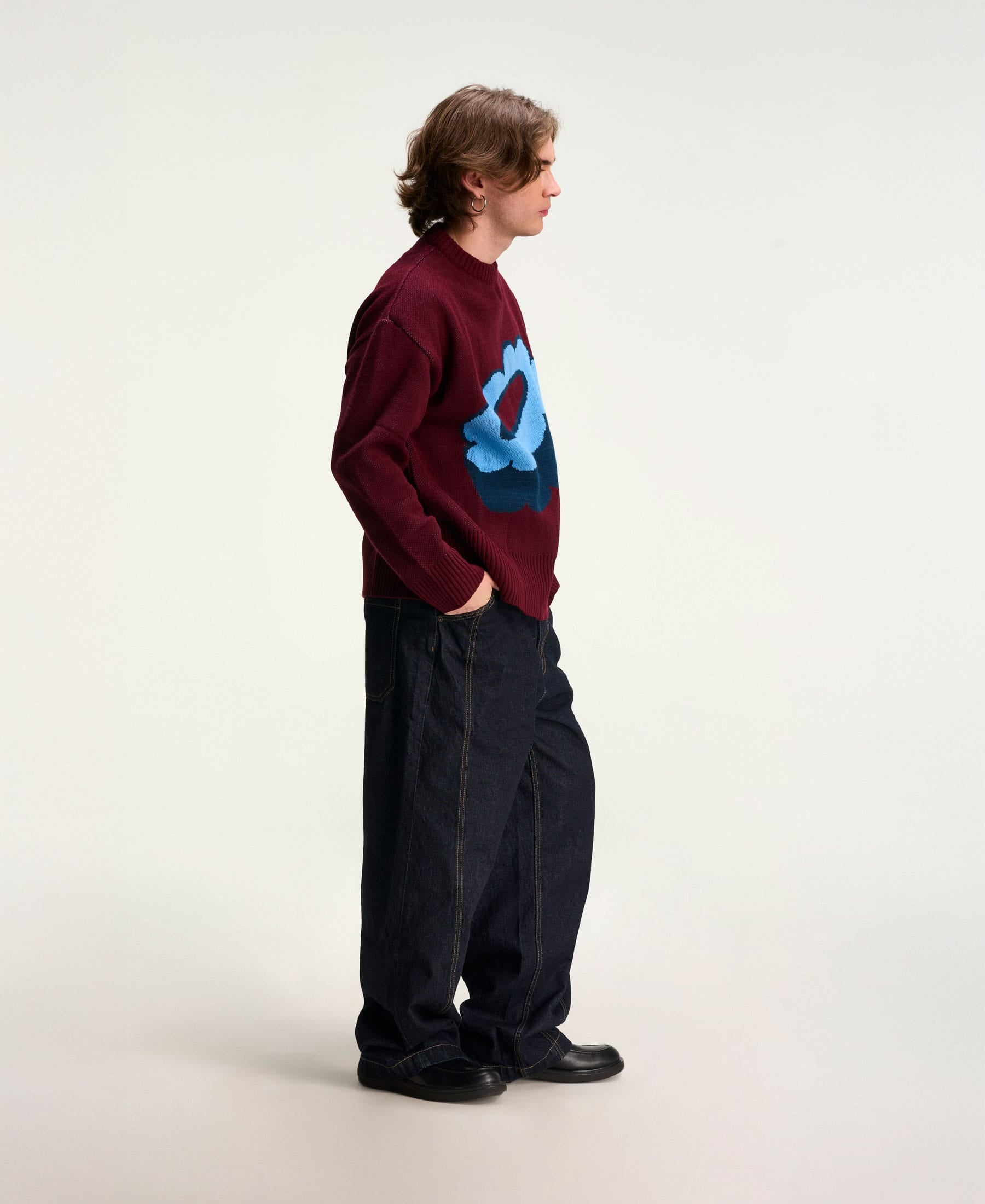 Sweater Bold Burdeo