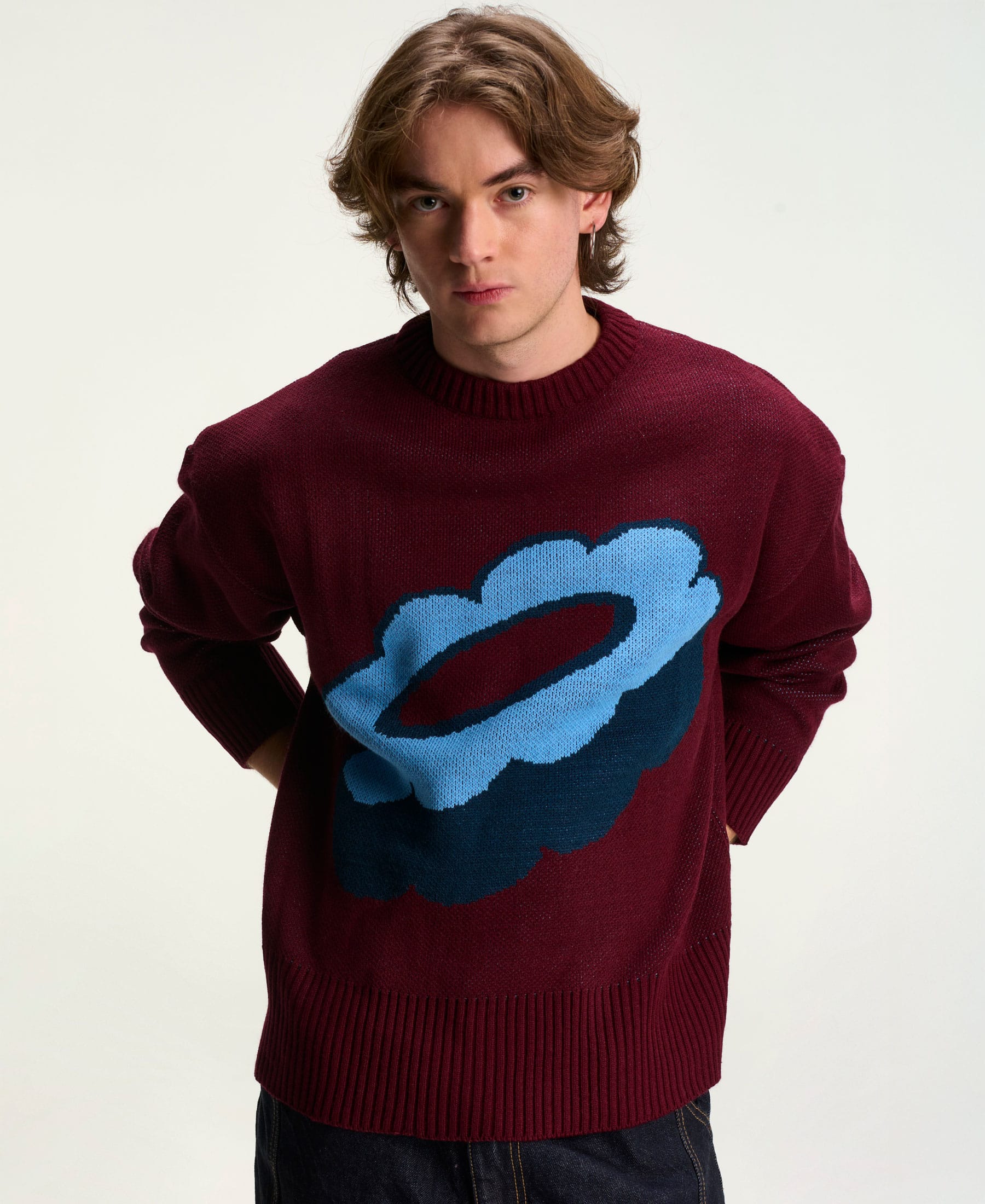 Sweater Bold Burdeo