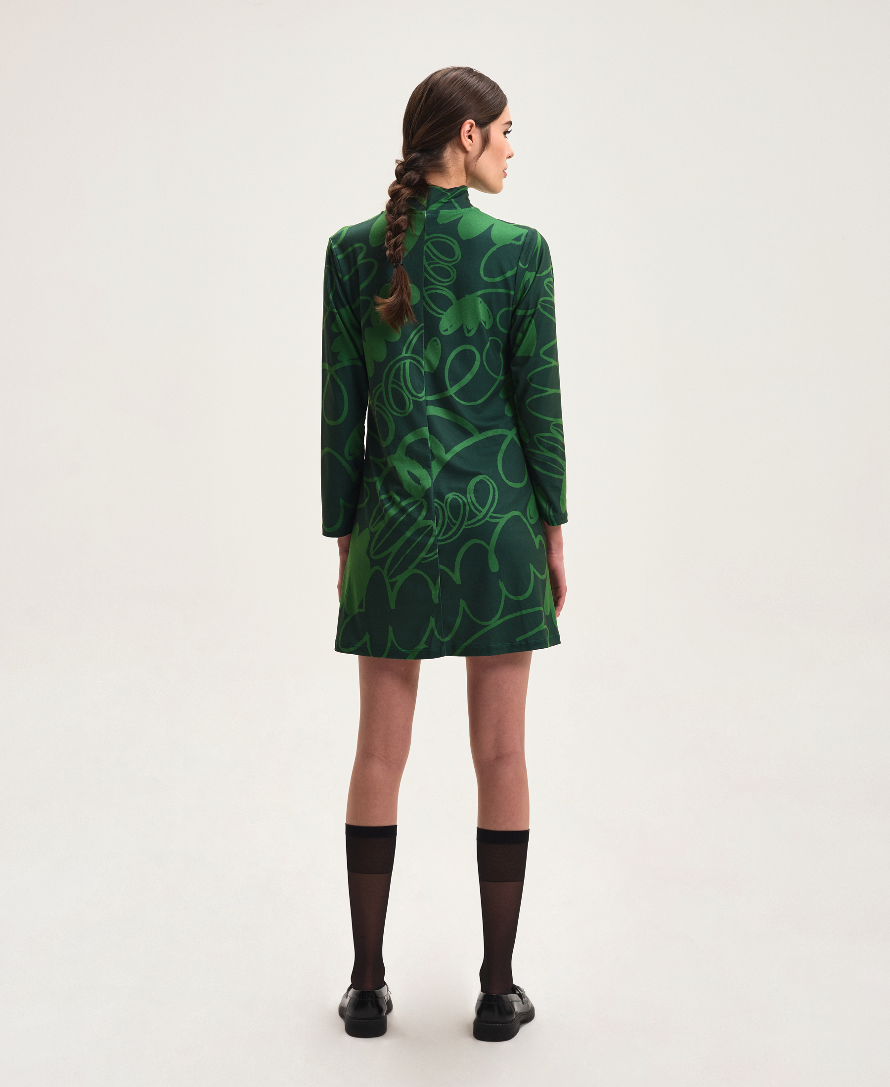 Vestido Midi Floresta verde