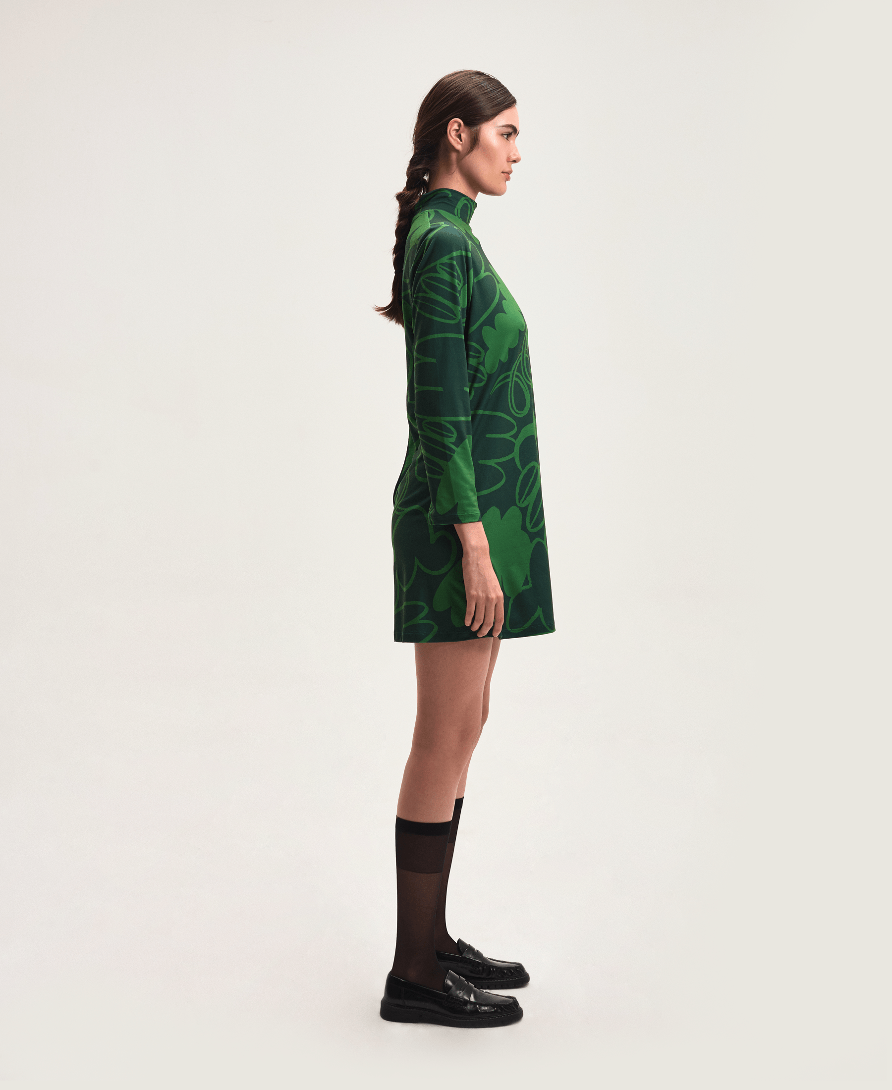 Vestido Midi Floresta verde