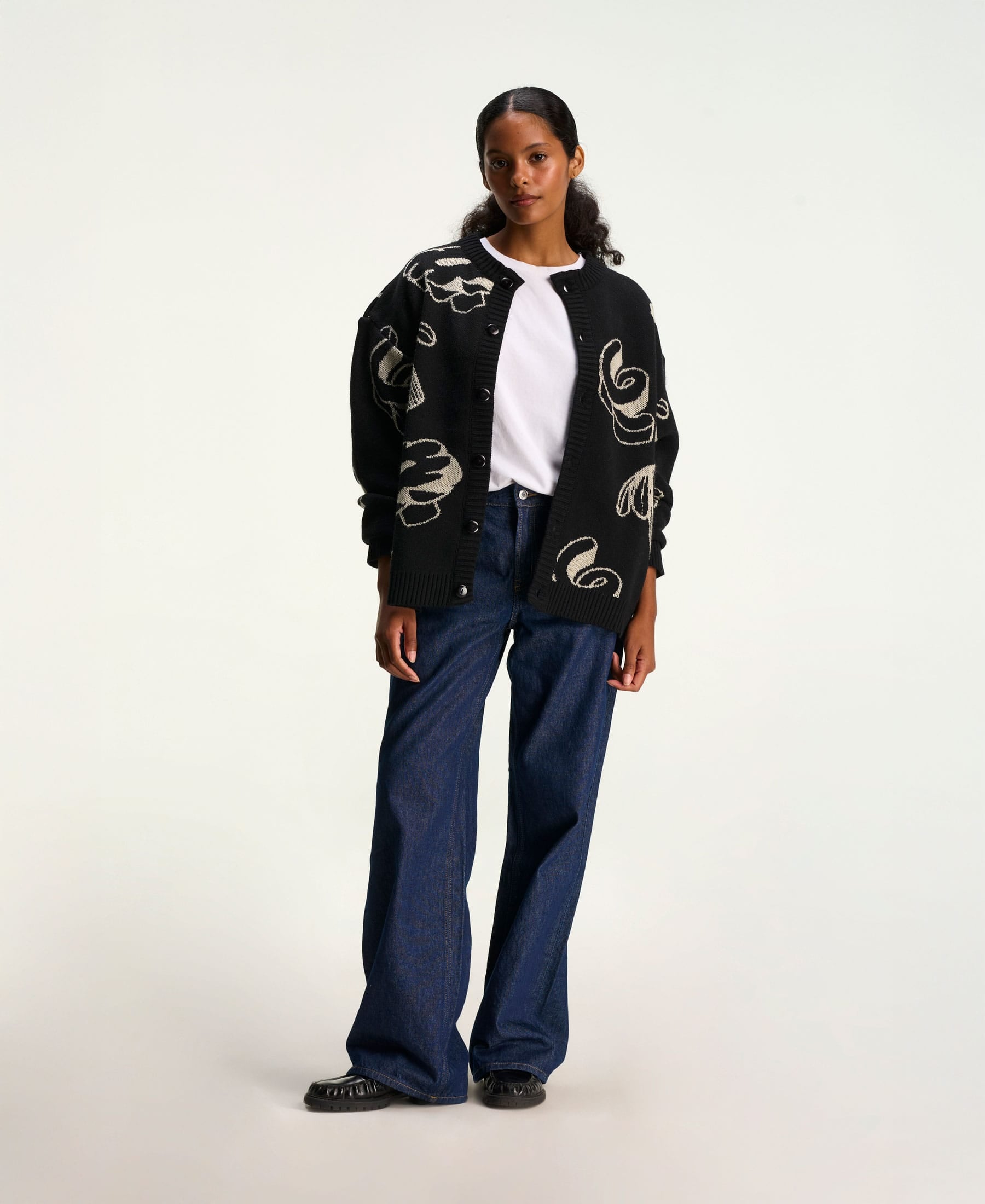 Cárdigan Trama Negro