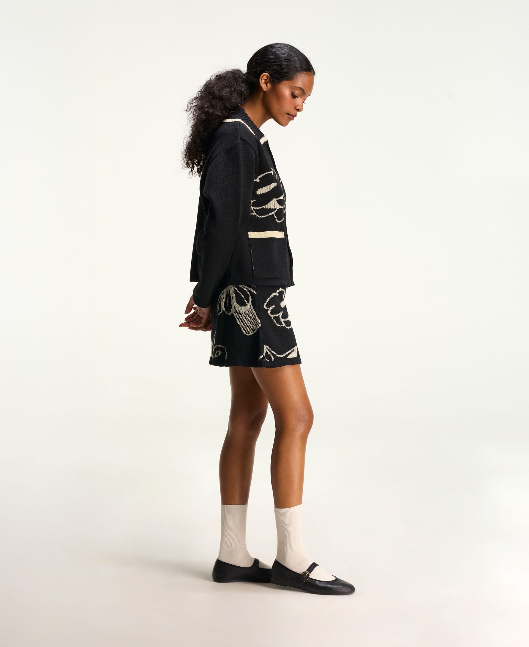 Crop Trama Negro