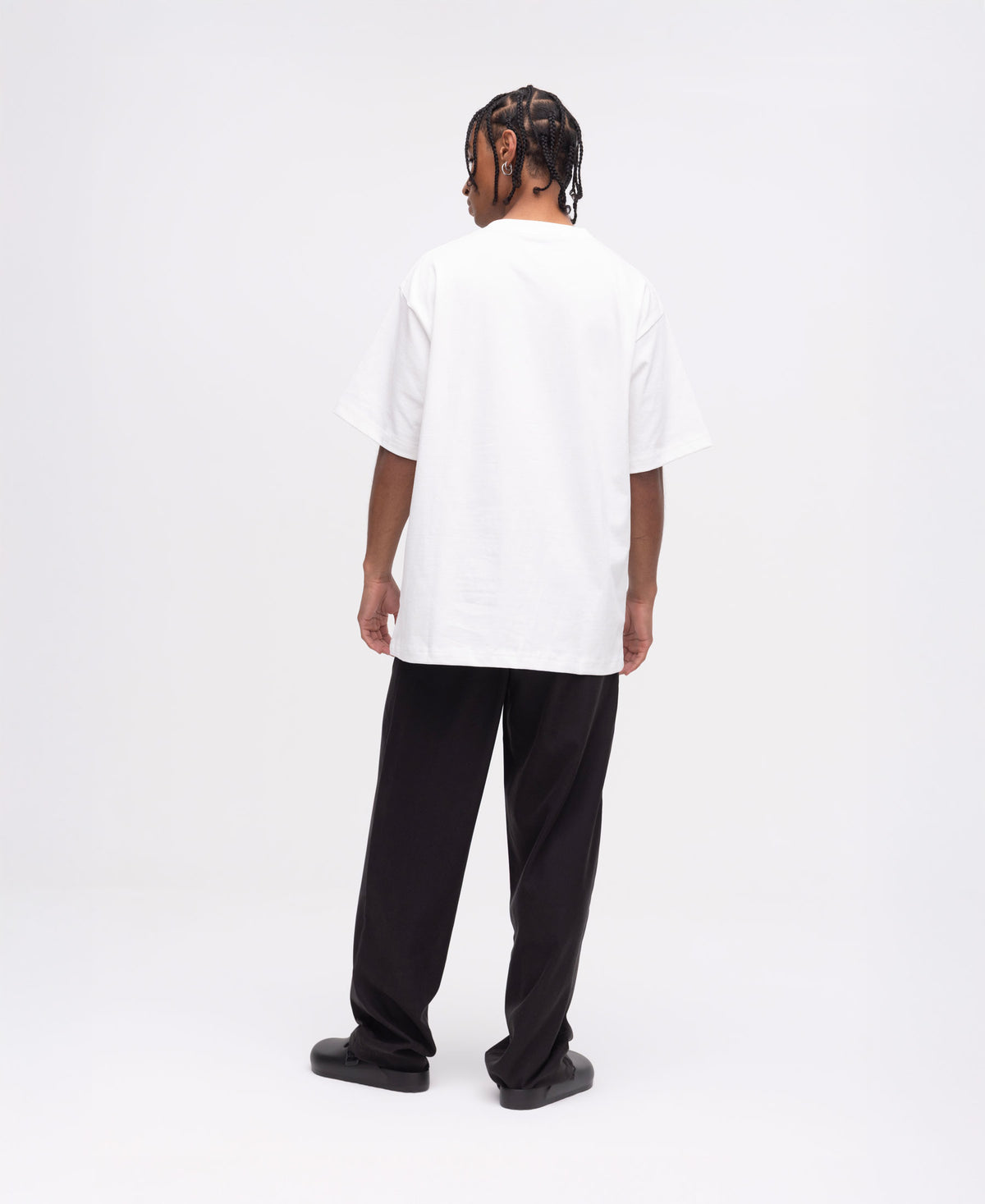 Polera Basica Blanca Flor