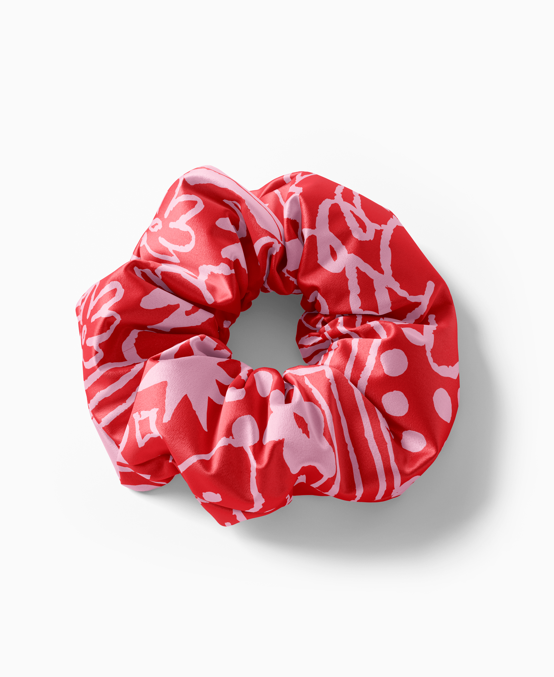 Scrunchie Blossom rojo