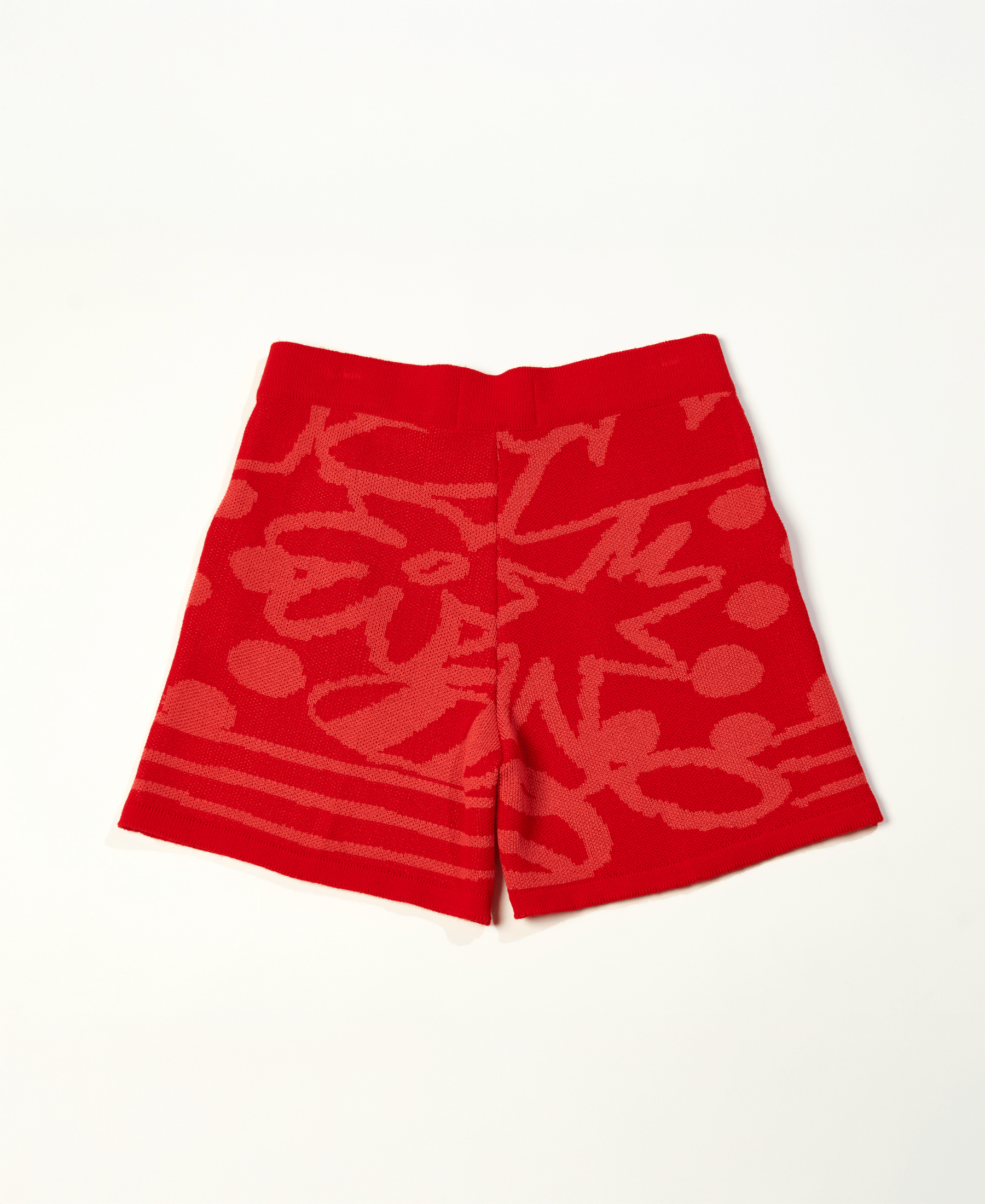 Short tejido Blossom Rojo