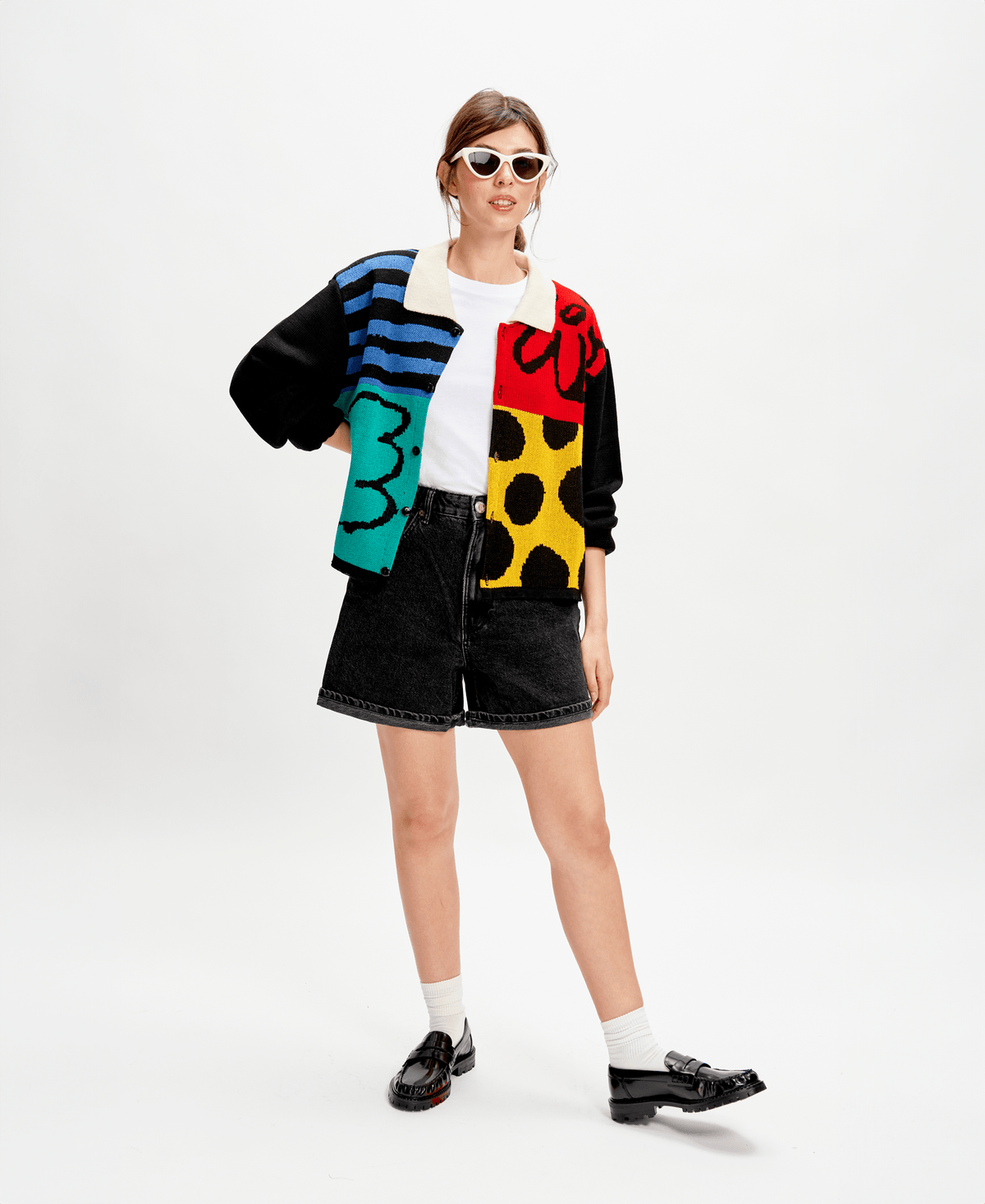 GALIA | Cárdigan Crop Fun — diseño de autor chileno