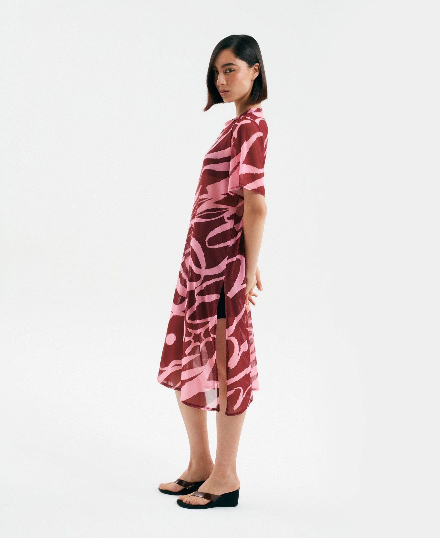 Vestido Malla Brisa rosado