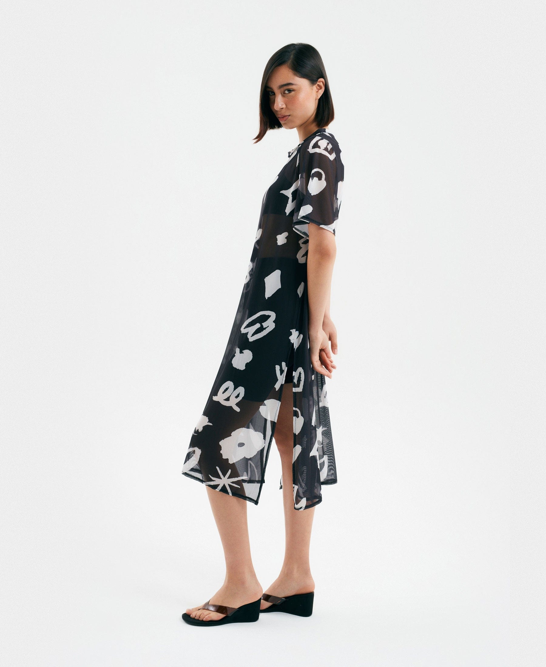 Vestido Malla Iconos